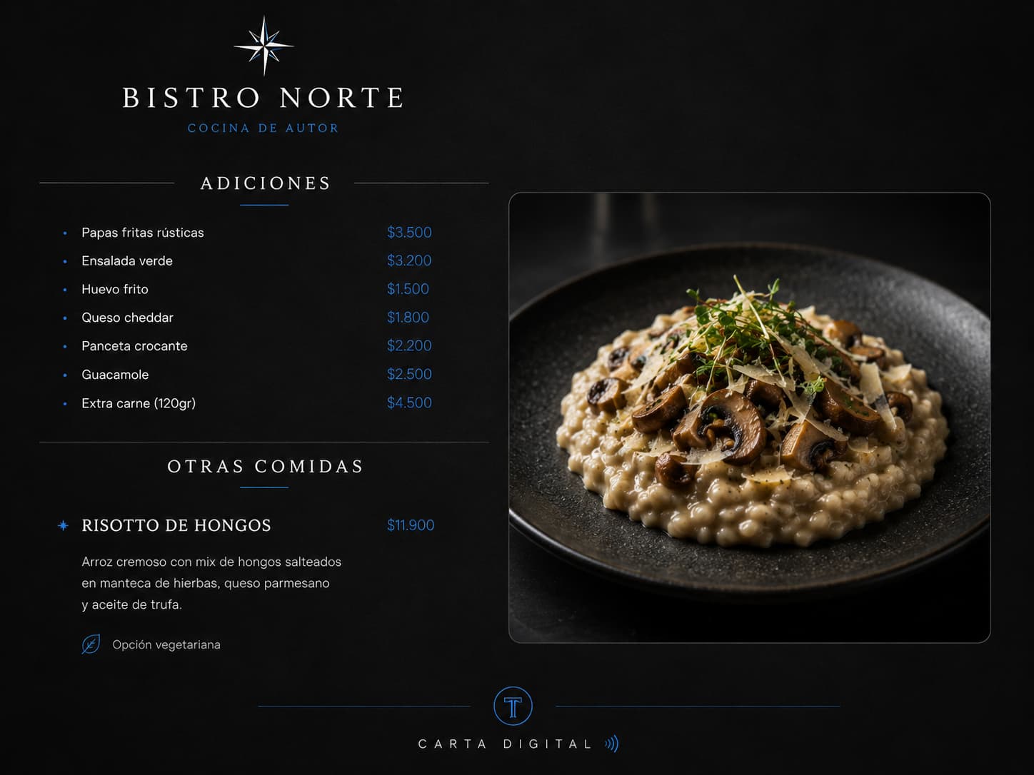 Bistro Norte Demo - carta 2